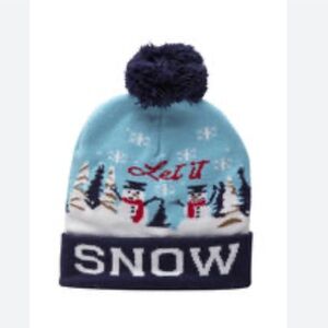 Let It Snow" Cuff Winter Hat